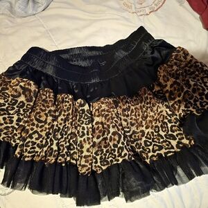 Torrid Leopard Mini Petticoat Skirt Size 14 Or Up To 3X (Please READ Listing)